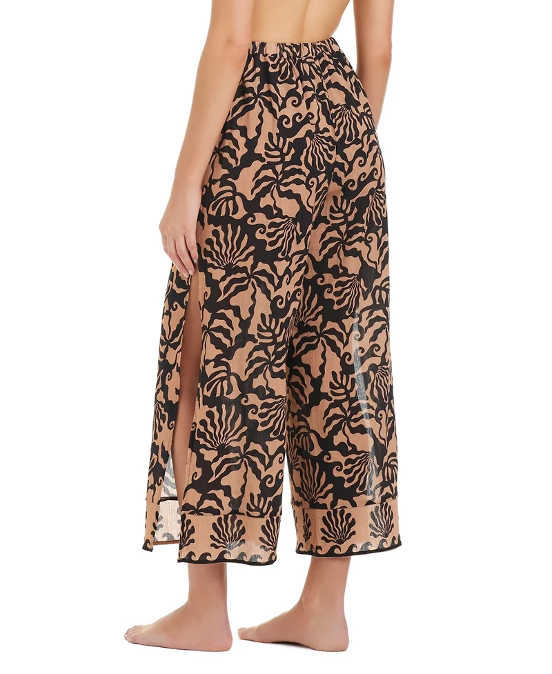 Sanctuary Women's Slit Pull-On Cover-Up Crop Pants