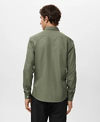 Mango Men's Regular-Fit Cotton Shirt