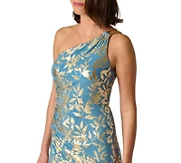 Adrianna Papell Women's One-Shoulder Ball Gown