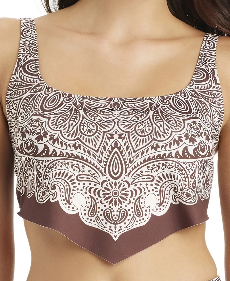 Sanctuary Women's Bandana Babe Cropped Hankini Top