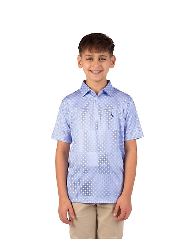 Tailorbyrd Boys Mini Mosaic Performance Polo