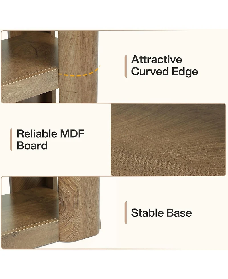 Tribesigns 6-Tier Tall Bookshelf, 71-Inch Farmhouse Bookcase with Storage Shelves, Freestanding Large Open Shelving Unit