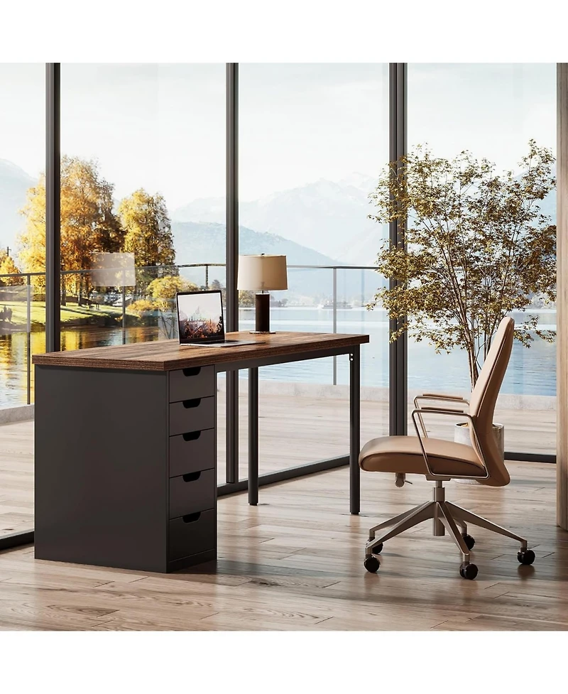 Tribesigns Modern Computer Desk, Simple Style, 47 Inches Pc Desk
