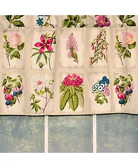 Rlf Home Realistic Study Pleated 100% Cotton with Fully Lined 3" Rod Pocket Valnance for Windows 42" x 18" Blush Rose