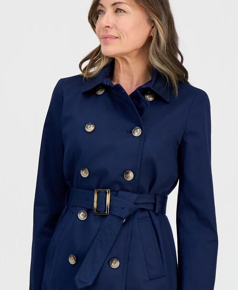 Style & Co Petite Classic Trench Coat, Macy's Exclusive