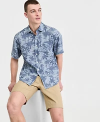 Tommy Bahama Men's Sand Desert Moody Tropical Short-Sleeve Shirt, Macy's Exclusive