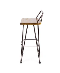 Streamdale Furniture Dione Outdoor Teak Acacia Wood Bar Set