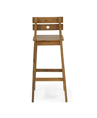 Streamdale Furniture Acacia Wood Bar Stools (Set of 2) - Outdoor/Indoor