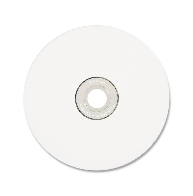 Verbatim 95137 4.7 Gb 16X Dvd-r Recordable Discs in Spindle - White (50/Pack