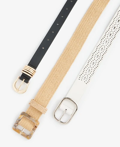 I.n.c. International Concepts 3 for 1 Seasonal and Core Belt Set, Macy's Exclusive