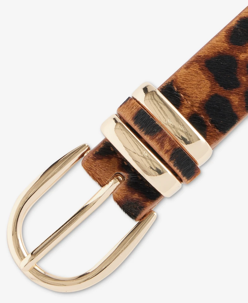 I.n.c. International Concepts Triple Keeper Calf-hair Belt, Macy's Exclusive