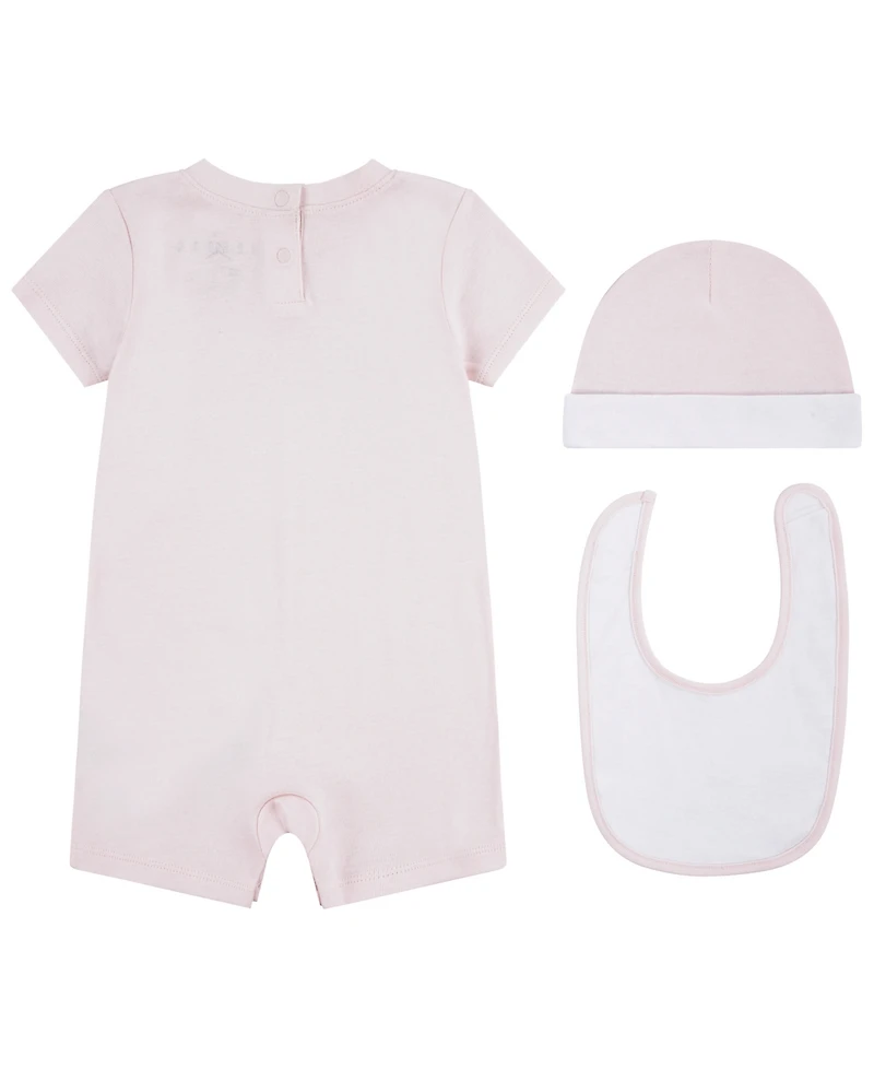 Jordan Baby Boys' or Girls' Jumpman Romper, Hat and Bib, 3-Piece Set
