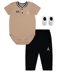 Jordan Baby Boys' Jumpman Bodysuit, Pants and Socks, 3-Piece Set
