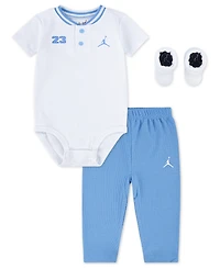 Jordan Baby Boys' Jumpman Bodysuit, Pants and Socks, 3-Piece Set