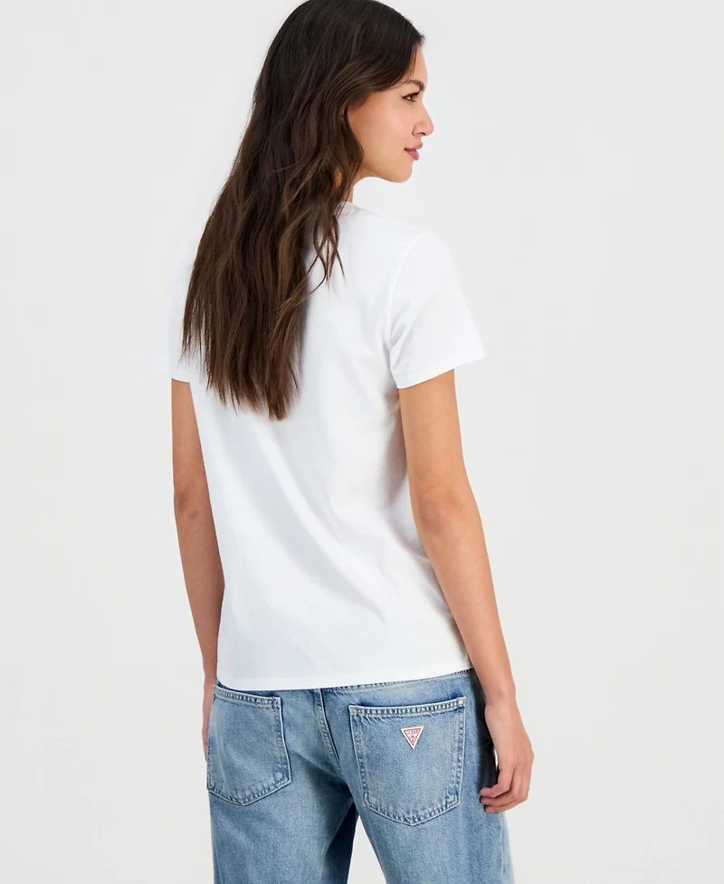 Guess Women's Clink Graphic-Print Short-Sleeve T-Shirt