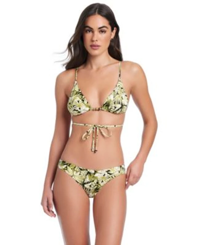 Red Carter Womens V Neck Bikini Top Classic Hipster Swim Bottoms