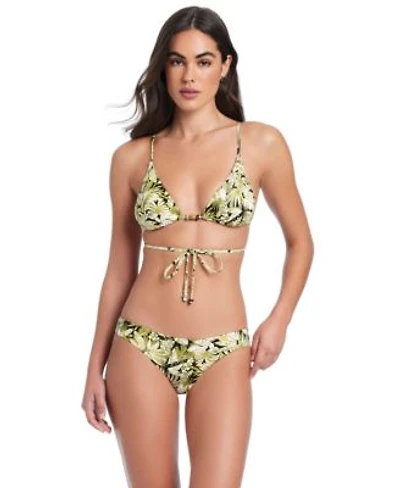 Red Carter Womens V Neck Bikini Top Classic Hipster Swim Bottoms