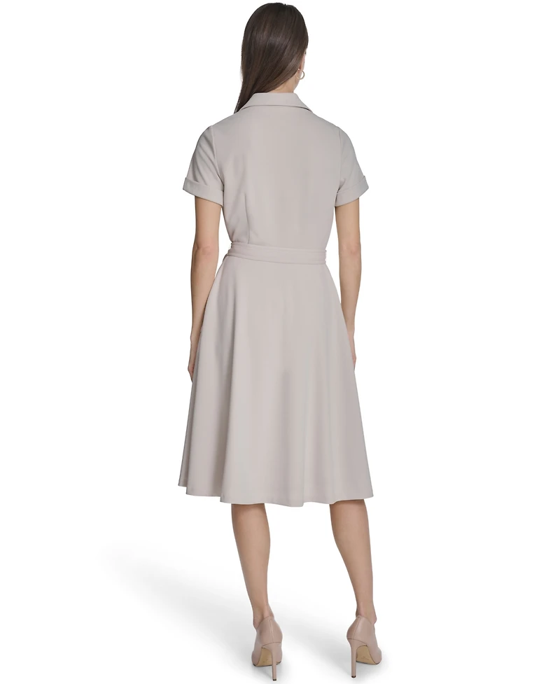 Calvin Klein Women's Collared Neck Blazer Dress