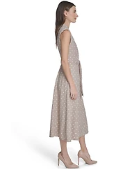 Calvin Klein Women's Collared Neck Midi Dress