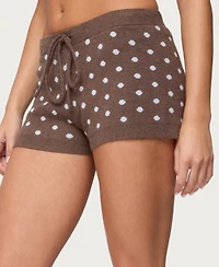 Edikted Women's Kenny Polka Dot Knit Shorts