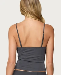Edikted Women's Layered Bandeau Cowl Neck Top