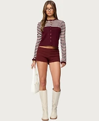 Edikted Women's Goni Stripey Knit Cardigan