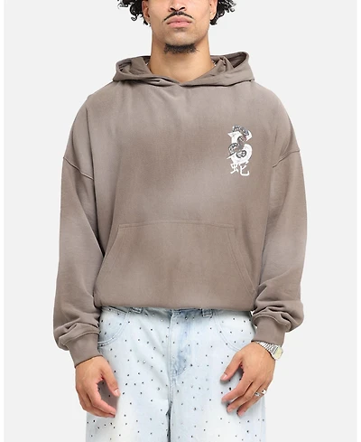 Saint Morta Men's Gothic Distressed Zip Hoodie