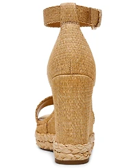 Dv Dolce Vita Women's Tammara Ankle-Strap Platform Whipstitch Wedge Sandals