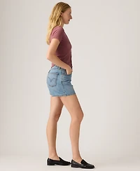 Levi's Women's Cotton Cinch-Waist Denim Shorts
