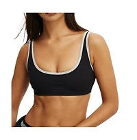 Cotton On Women's Active Ultra Soft Low Back Crop Top