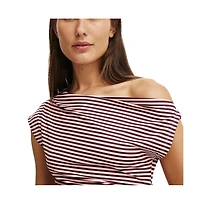 Cotton On Women's Georgie Off Shoulder Short Sleeve