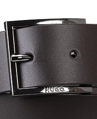 Hugo Boss Men's Embossed Logo Leather Belt