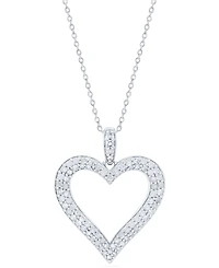 Macy's Diamond (1/2 ct. t.w.) Pendant Necklace in Sterling Silver