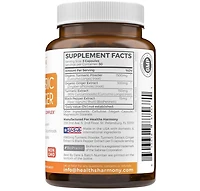 Healths Harmony Turmeric Curcumin & Ginger Capsules, Black Pepper Bioperine, Ginger Extract, & 95% Curcuminoids Powder for Joint Support