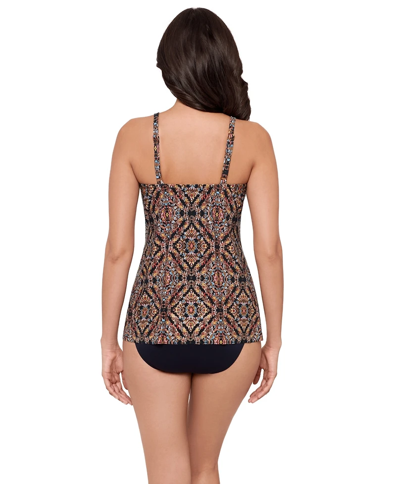 Miraclesuit Women's Scandale Marina Printed Tankini Top