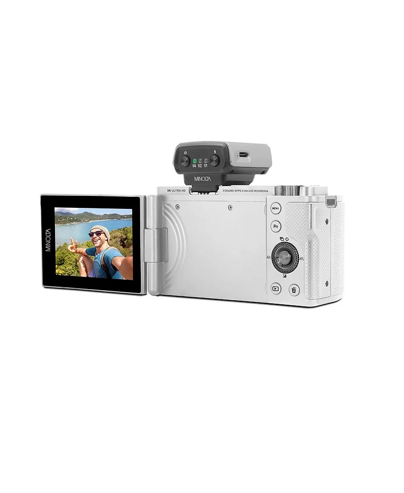 Minolta MNF10Z 72 Mp / 5K Ultra Hd Camera w/10x Optical Zoom Kit (Silver)