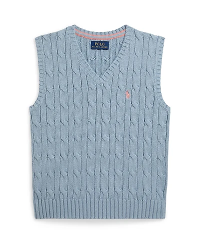 Polo Ralph Lauren Boys 2-7 Cable-Knit Cotton Sweater Vest