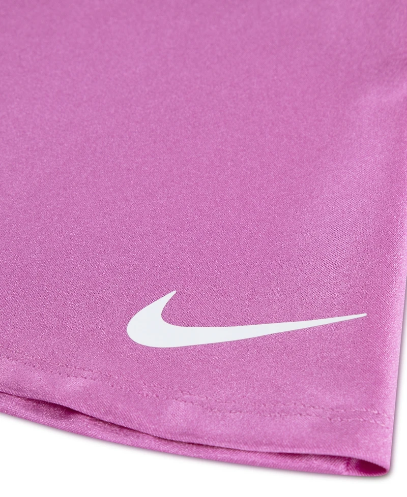 Nike Girls' Toddler 2T-4T Move with Nature Shine Crewneck T-Shirt and Scooter Shorts, 2-Piece Set