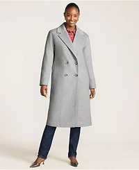 Lands' End Women's Insulated Double Breasted Wool Coat