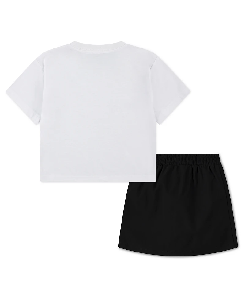 Jordan Toddler Girls' 2T-4T Crafted Crewneck T-Shirt and Utility Skort, 2-Piece Set