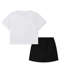 Jordan Toddler Girls' 2T-4T Crafted Crewneck T-Shirt and Utility Skort, 2-Piece Set