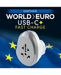 Go Travel World Eu Usb-c 25W Travel Adaptor