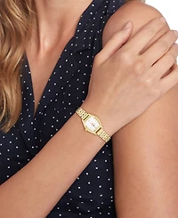 Tommy Hilfiger Women's Quartz Gold tone Stainless Steel Bracelet Watch, 21.5 x 22mm