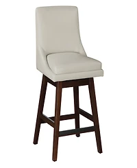 Osp Home Furnishings 27" Wood Allingham Swivel Counter Stool