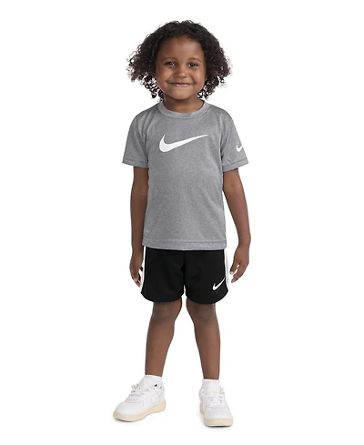Nike Toddler Boys Dri-fit Swoosh T-Shirt & Shorts Set