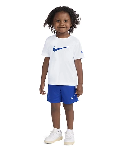 Nike Toddler Boys Dri-fit Swoosh T-Shirt & Shorts Set