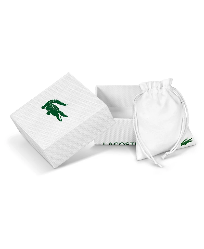 Lacoste Men's Arthor Green Crystal Gold-Tone Crocodile Necklace
