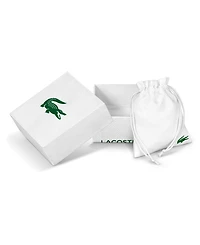 Lacoste Men's Arthor Green Crystal Gold-Tone Crocodile Necklace
