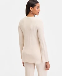 I.n.c. International Concepts Women's Rib-Knit Long Cardigan, Macy's Exclusive