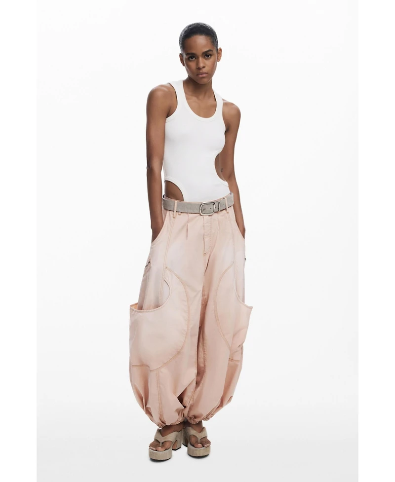 Desigual Women's Fluid cargo pants